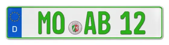 Grüne Kennzeichen MO online bestellen