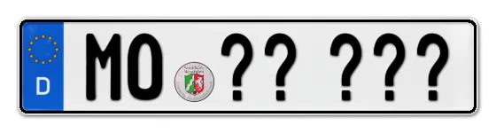 Wunschkennzeichen Moers reservieren