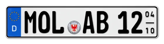 Saisonkennzeichen MOL für Märkisch-OderLand als Wunschkennzeichen online bestellen