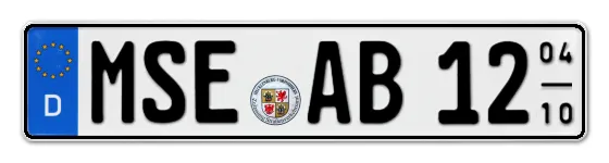 Saisonkennzeichen MSE für Mecklenburgische SEenplatte online bestellen