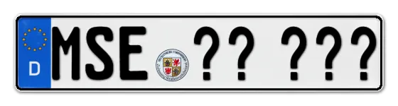 Wunschkennzeichen Mecklenburgische-seenplatte reservieren