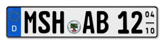 Saisonkennzeichen Mansfeld, SüdHarz Saisonkennzeichen MSH für Mansfeld, SüdHarz online bestellen