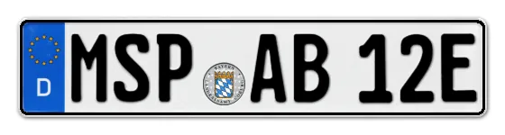 E-Kennzeichen Main, SPessart online bestellen