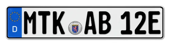 E-Kennzeichen Main-Taunus-Kreis online bestellen
