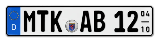 Saisonkennzeichen MTK für Main-Taunus-Kreis online bestellen