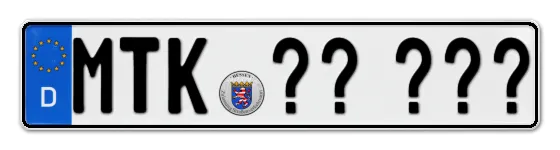 Wunschkennzeichen Main-taunus-kreis reservieren