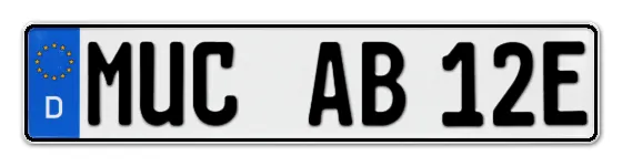 E-Kennzeichen München online bestellen