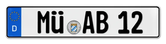 Autokennzeichen MÜhldorf