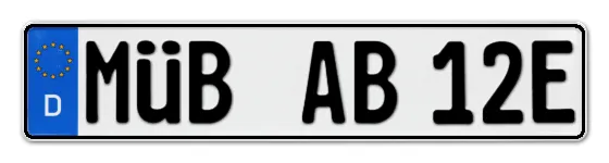 E-Kennzeichen MÜnchBerg online bestellen