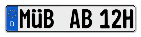 H-Kennzeichen MÜB online bestellen