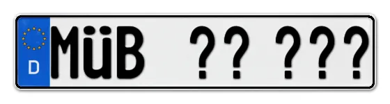 Wunschkennzeichen MÜnchberg reservieren