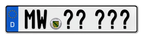 Wunschkennzeichen Mittweida reservieren
