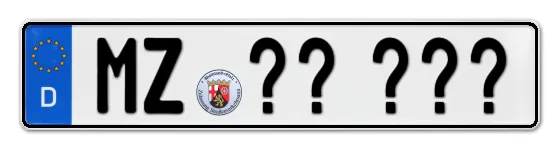 Wunschkennzeichen Mainz reservieren