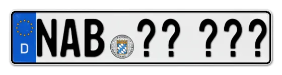 Wunschkennzeichen Nabburg reservieren