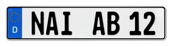 Autokennzeichen NAIla