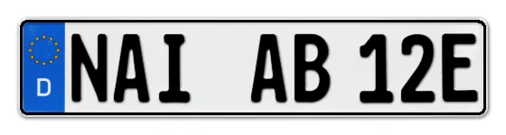 E-Kennzeichen NAIla online bestellen