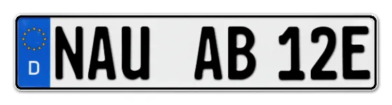 E-Kennzeichen NAUen online bestellen