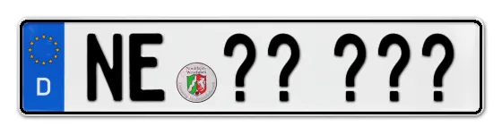 Wunschkennzeichen Neuss reservieren