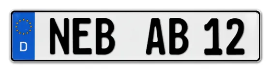 Autokennzeichen NEBra