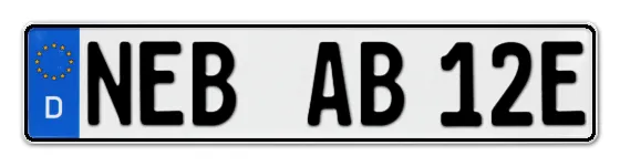 E-Kennzeichen NEBra online bestellen