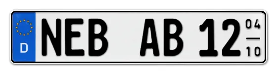 Saisonkennzeichen NEB für NEBra online bestellen