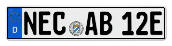 E-Kennzeichen NEustadt bei Coburg als Wunschkennzeichen online reservieren