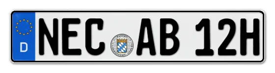 H-Kennzeichen NEC als Wunschkennzeichen online bestellen