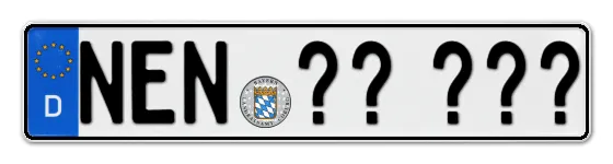Wunschkennzeichen Neunburg reservieren