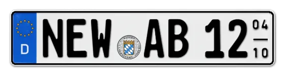 Saisonkennzeichen NEW für NEustadt an der Waldnaab als Wunschkennzeichen online bestellen