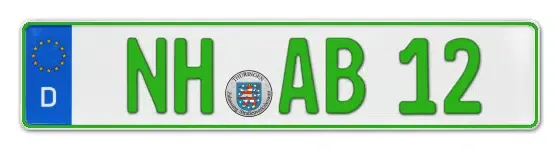 Grüne Kennzeichen NH online bestellen