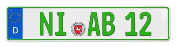 Grüne Kennzeichen NI online bestellen