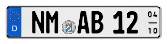 Saisonkennzeichen NM für NeuMarkt als Wunschkennzeichen online bestellen