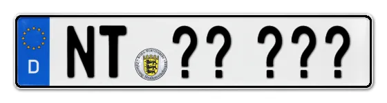 Wunschkennzeichen Nürtingen reservieren