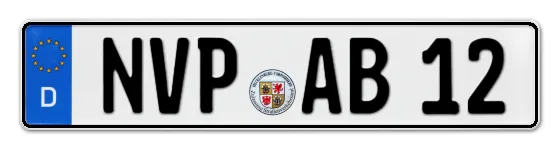 Autokennzeichen NordVorPommern