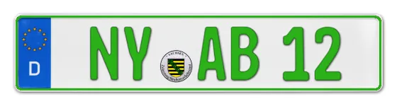 Grüne Kennzeichen NY online bestellen