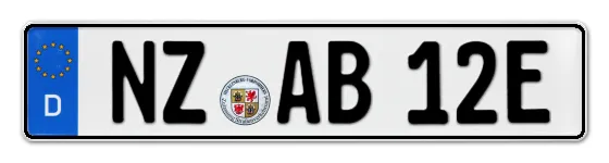 E-Kennzeichen NeustrelitZ als Wunschkennzeichen online reservieren