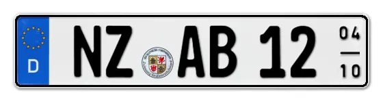 Saisonkennzeichen NZ für NeustrelitZ als Wunschkennzeichen online bestellen