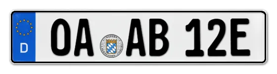 E-Kennzeichen OberAllgäu online bestellen