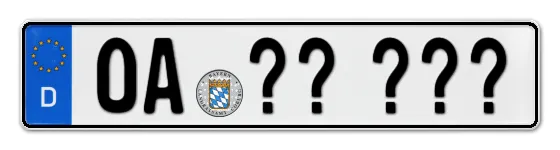 Wunschkennzeichen Oberallgäu reservieren
