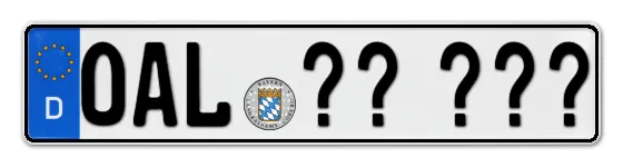 Wunschkennzeichen Ostallgäu reservieren