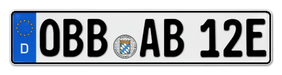 E-Kennzeichen OBernBurg online bestellen