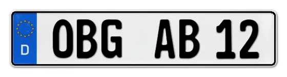 Autokennzeichen OsterBurG