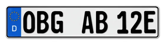 E-Kennzeichen OsterBurG online bestellen