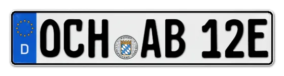 E-Kennzeichen OCHsenfurt online bestellen