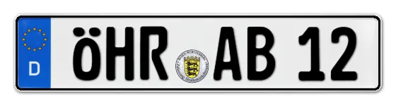 Autokennzeichen ÖHRingen