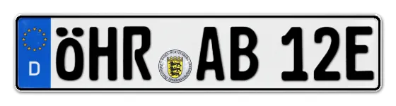 E-Kennzeichen ÖHRingen online bestellen