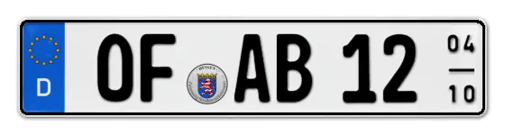 Saisonkennzeichen OFfenbach Saisonkennzeichen OF für OFfenbach online bestellen