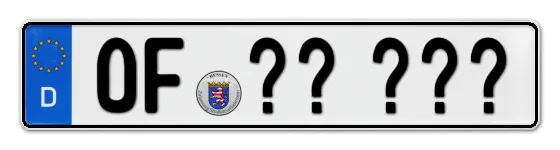 WunschKennzeichen Offenbach Wunschkennzeichen Offenbach reservieren