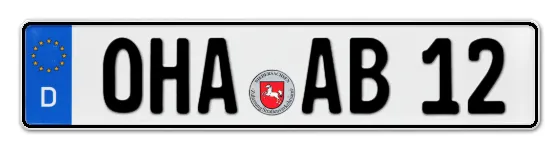 Autokennzeichen Osterode am HArz