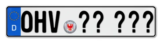 Wunschkennzeichen Oberhavel reservieren